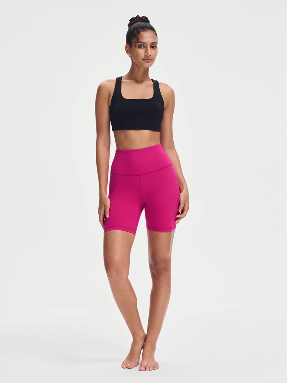 IUGA High-Waist Pink Women’s Bike Shorts